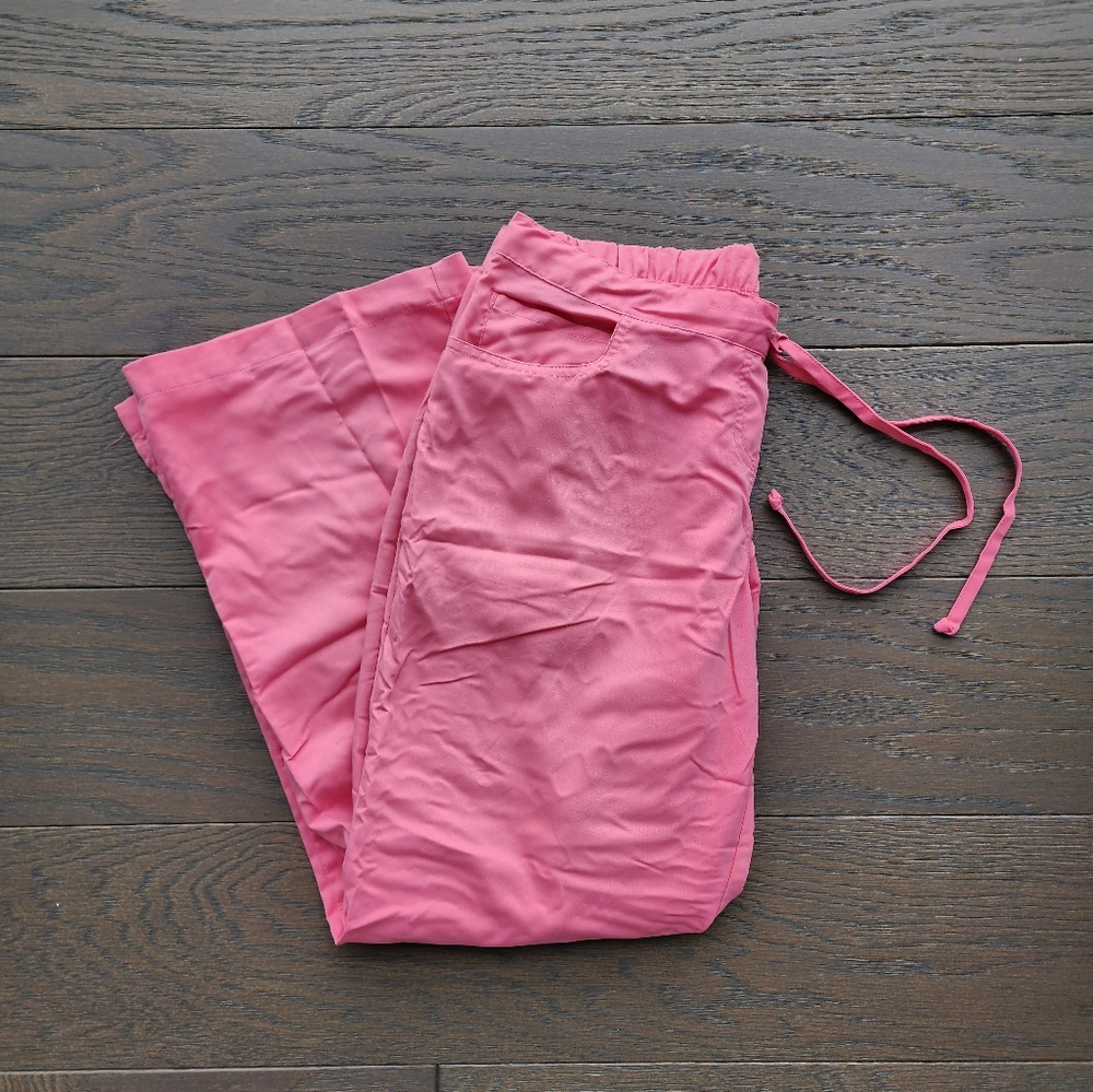 Grey's Anatomy Pink Drawstring Scub Bottoms